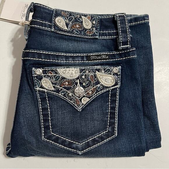 Miss Me Chloe Mid-Rise Slim Boot Stretch Jean Size 26 - Picture 1 of 8